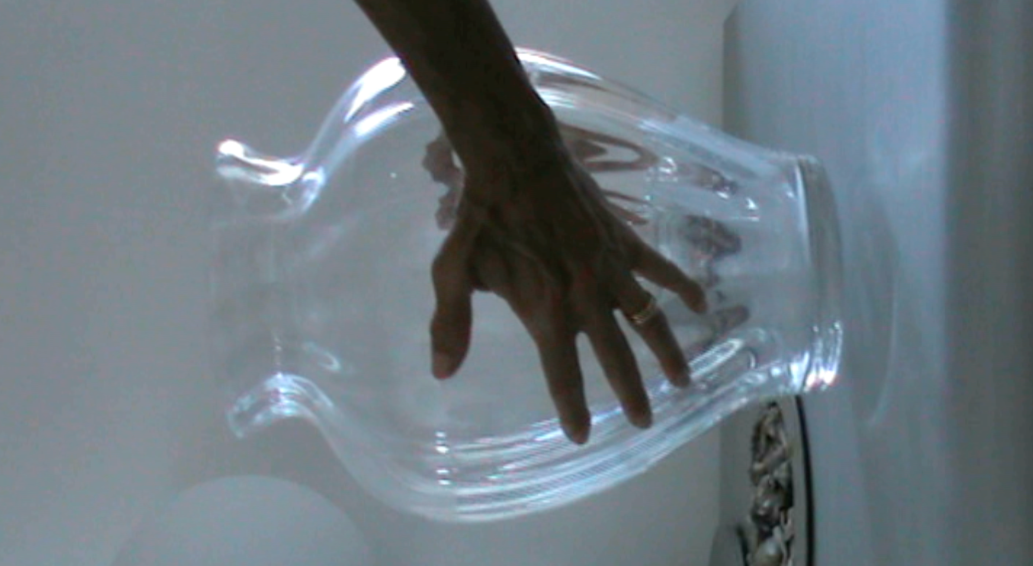 Glass vase detail